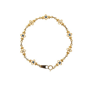 K18 カラーストーンのブレスレット Jewel closet by L&Co. ブレスレット K10 カラーストーン