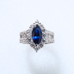 専用JJ378★高級 スリランカ産ロイヤルブルーS0.53ct リング鑑付 スリランカ産ロイヤルブルーサファイア 1.29ct【品質保証書/GRS