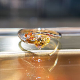 イエローベリル リング 0.384ct