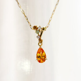 スペサルティンガーネット ネックレス 0.44ct