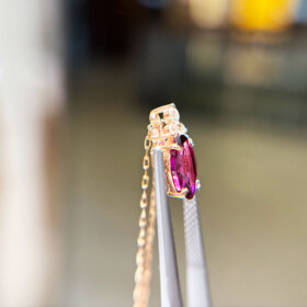 ロードライトガーネットプチネックレス1.381ct _10万円均一