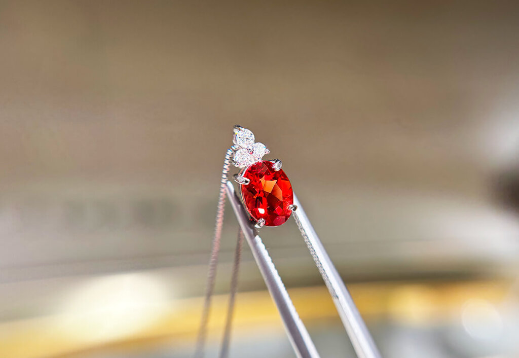 アンデシンプチネックレス0.99ct_10万円均一