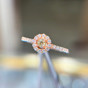 K18PGダイヤモンドリング0.09・0.19ct_10万円均一