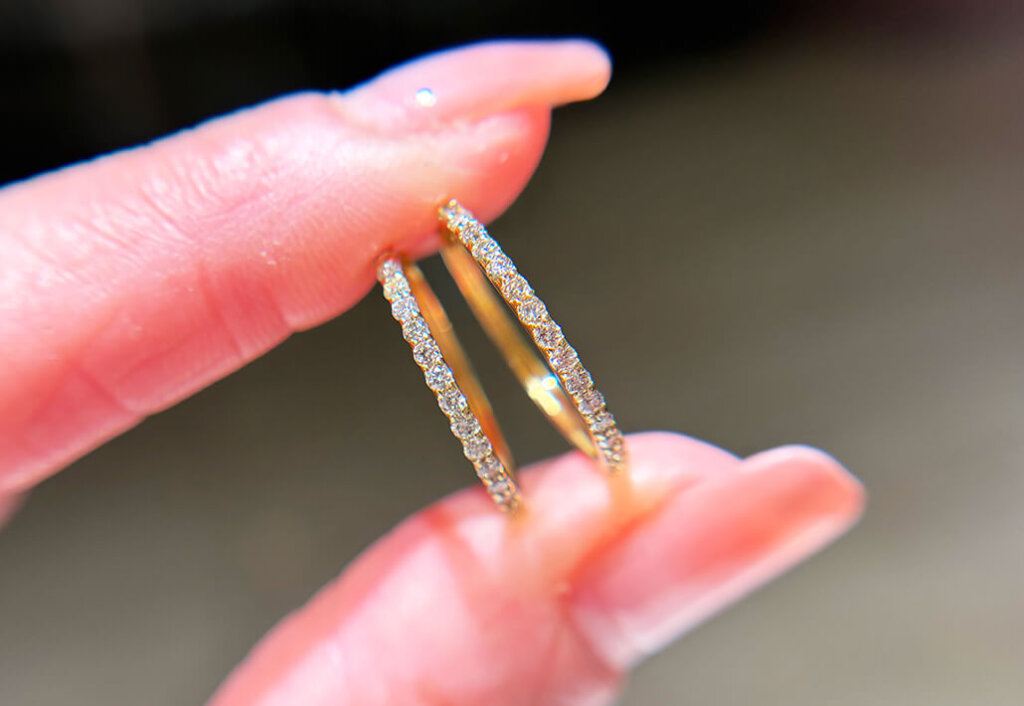 K18ダイヤモンドピアス0.25ct/0.25ct_10万円均一