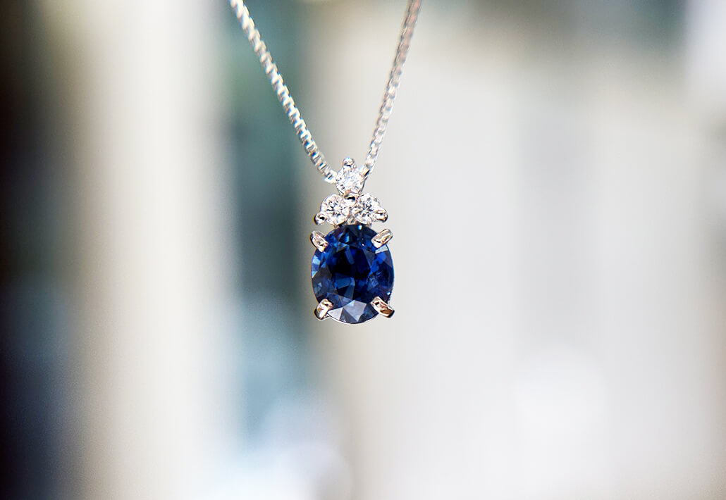 サファイアプチネックレス0.56ct_10万円均一