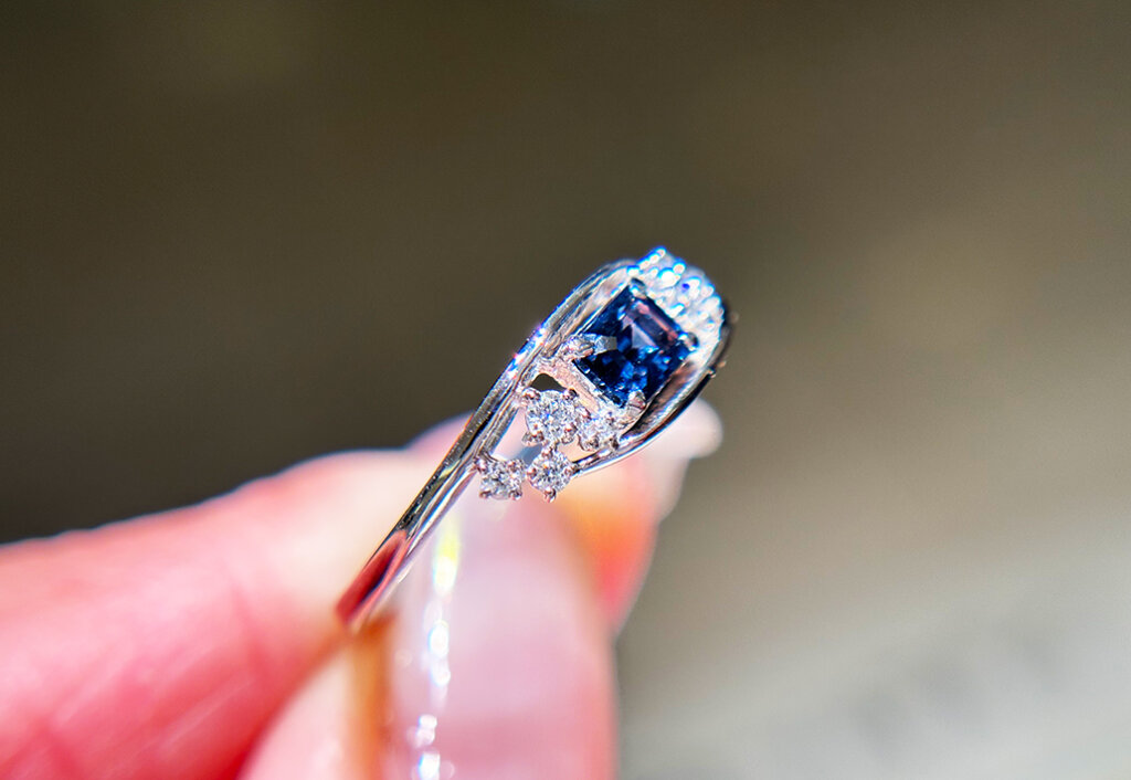 ブルースピネルリング0.337ct_10万円均一