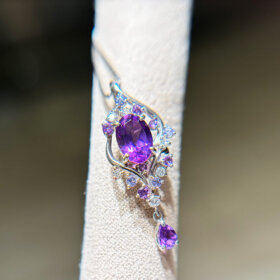 アメジストプチネックレス0.74ct_10万円均一