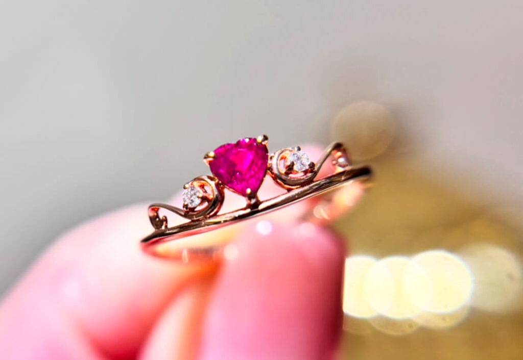 ルビー0.255ctリング