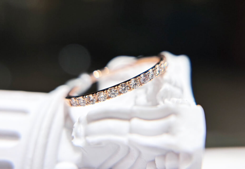 ダイヤモンド ハーフエタニティ0.20ctリングH&C