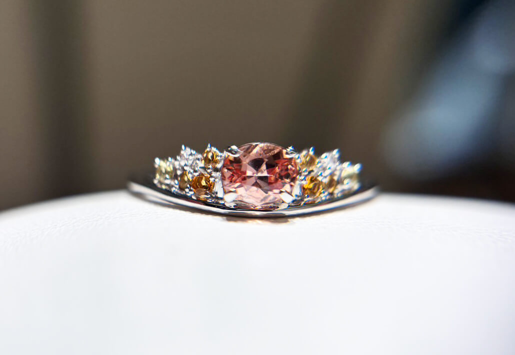 イペリアルトパーズ0.48ctリング