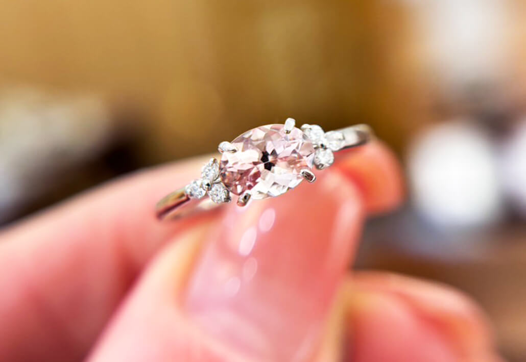 モルガナイト0.85ctリング